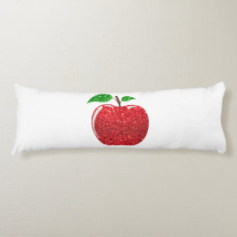 Apple Faux Red Glitter Kroppskudde