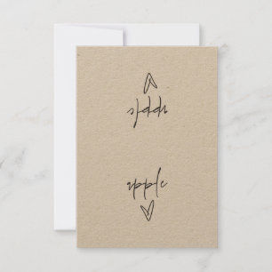 Apple Food Label Tält Card