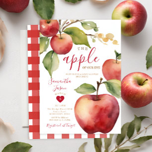 Äpple för höst på min Öga babyskor Inbjudan