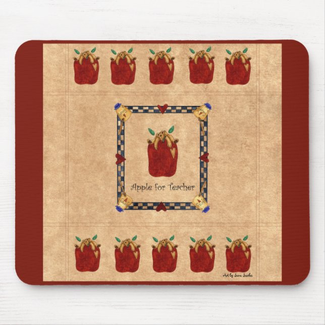 Apple for Teacher Mousepad Musmatta (Framsidan)
