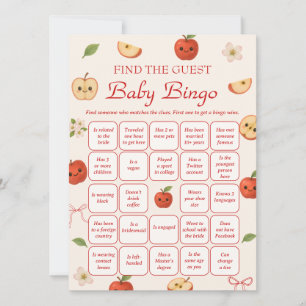 Äpple för Ögat Baby Shower Hitta Gäst Bingo Inbjudningar
