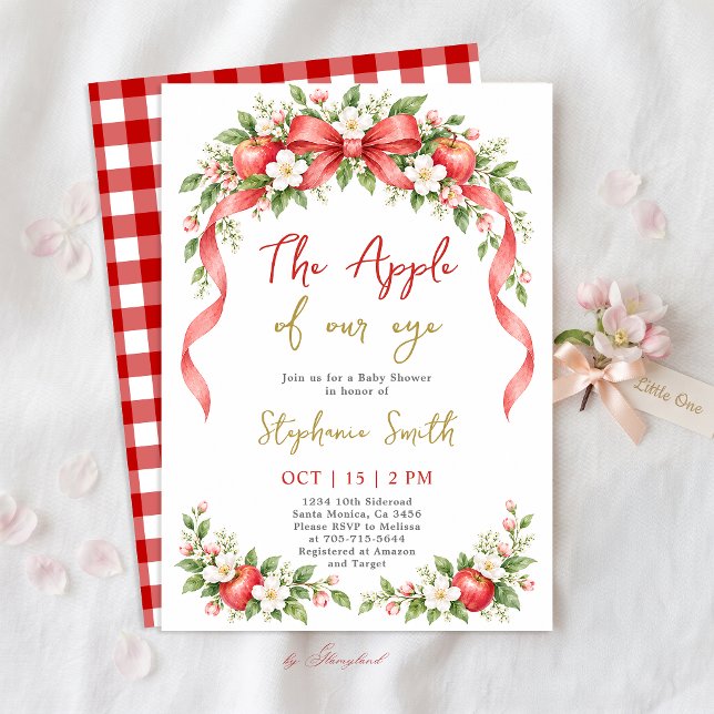Äpple för Ögat Baby Shower Inbjudan (Skapare uppladdad)