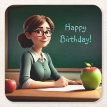 Apple for Teacher Birthday