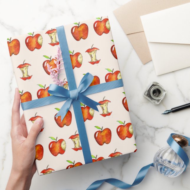 Apple for Teacher Red Fruit School Education Presentpapper (Gifting)