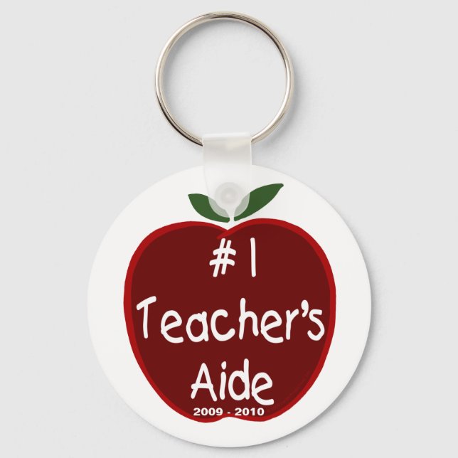 Apple for Teacher's Aide Nyckelring (Framsida)