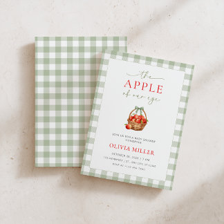 Äpple för våra ögon Baby Shower Inbjudan Pojke