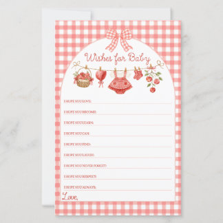 Äpple för våra ögon Baby Shower Röd Gingham Lek