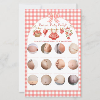 Äpple för våra ögon Baby Shower Röd Gingham Lek