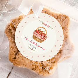 Äpple för Värt Öga Baby Shower-dekal Runt Klistermärke