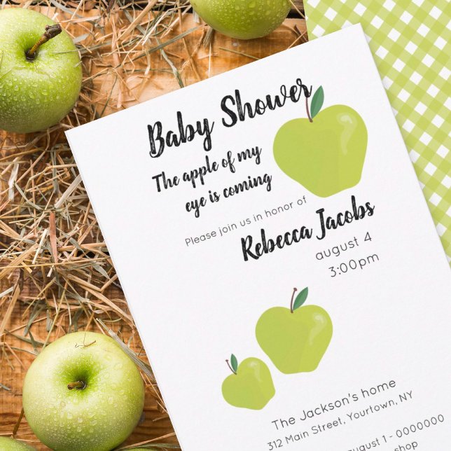 Apple från min inbjudan till babyåda i öga (Skapare uppladdad)