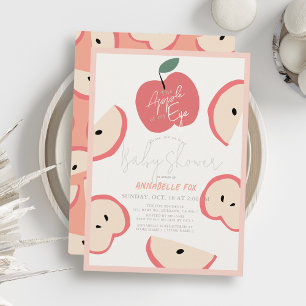 Apple från min Öga Rosa Baby Shower Inbjudningar