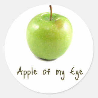 Äpple från min Öga Runt Klistermärke