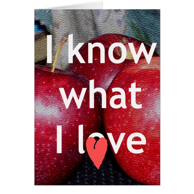 Äpple från min Öga: Välgörenhet av vetande Hälsningskort (Framsidan)