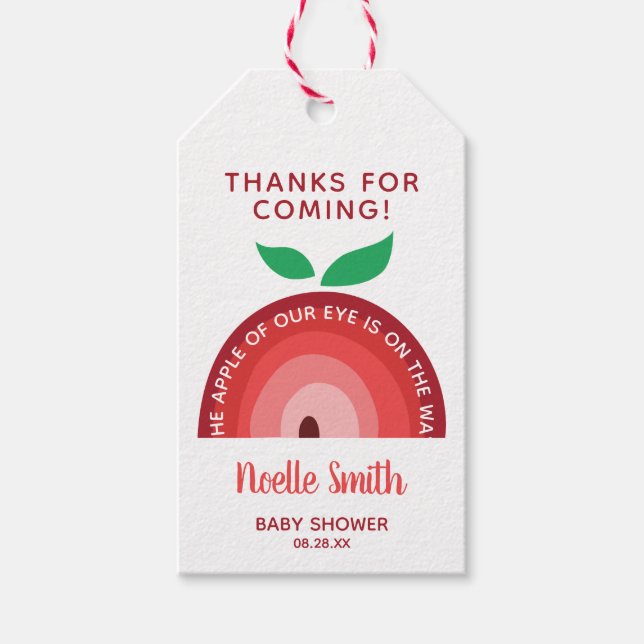 Äpple från Öga, Apple Rainbow, babyskor Presentetikett (Framsidan)