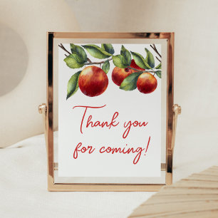 Apple från vår Öga-babydusch Tack för att du kom Poster