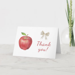 Apple från vår öga-babydusch - tackkort