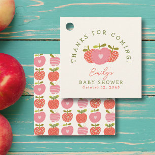 Apple från vår Öga Cute Fall Baby Shower Tack Gåvor Etiketter