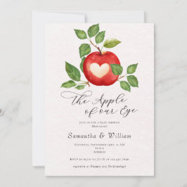 Äpple från vår Öga-fallskörd, Rustic Baby Shower Inbjudningar