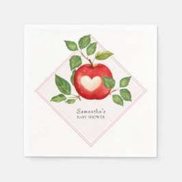 Äpple från vår Öga-fallskörd, Rustic Baby Shower Pappersservett