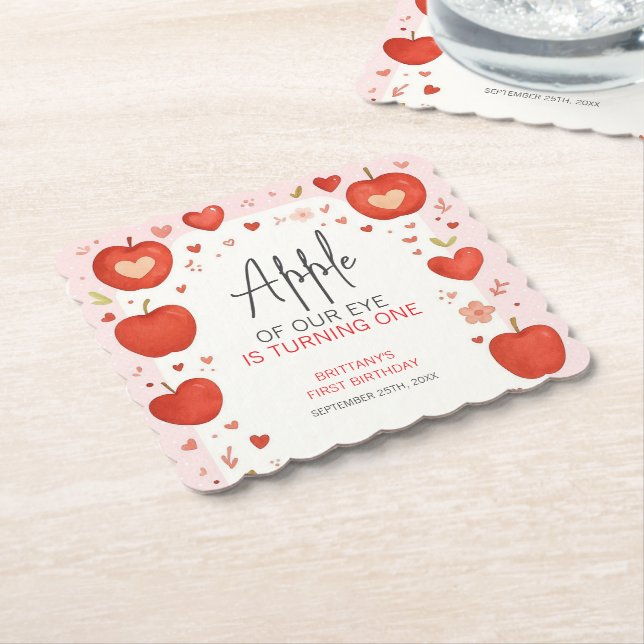 Äpple från vår Öga-högtidsdag Underlägg Papper (Vinklad)