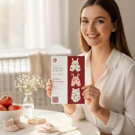 Apple från vårt moderna vattenfärgsprogram i Öga Q Inbjudningar