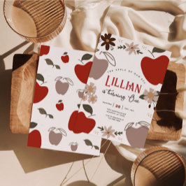 Äpple från vårt Öga-äpple, högtidligt födelsedag Inbjudningar