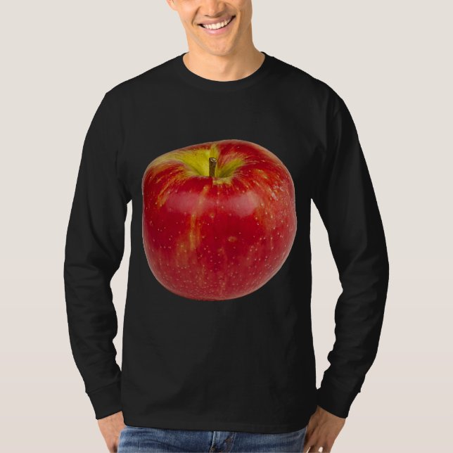 Äpple, friska frukter t shirt (Framsida)