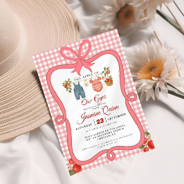 Apple Fruit Fall Baby dusch Baby sprinkle Inbjudningar
