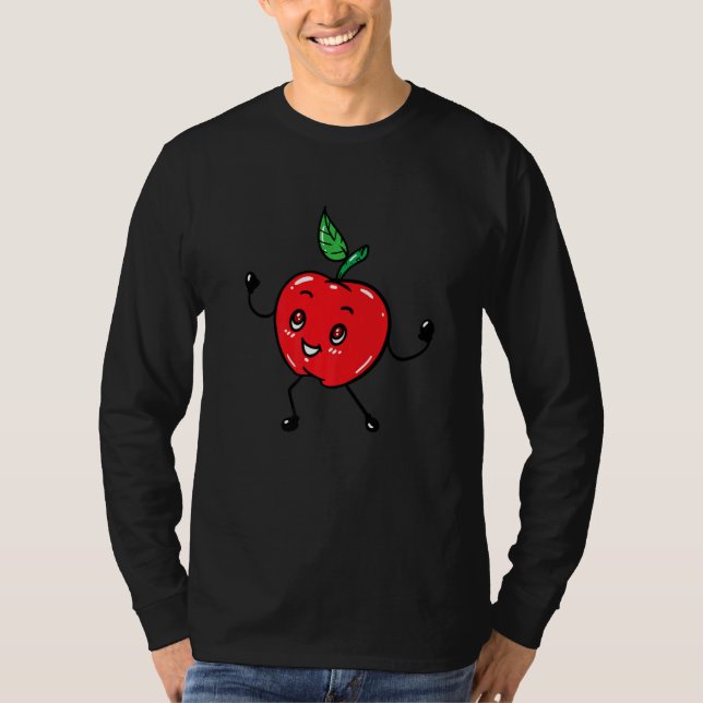 Apple Fruit for Apple Lovers Fruit Themed Premium T Shirt (Framsida)