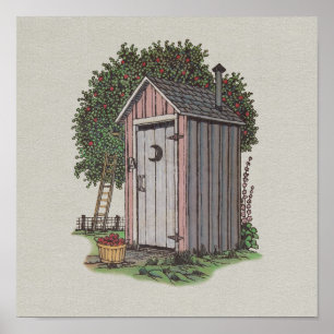 Apple fruktträdgårdOuthouse Poster