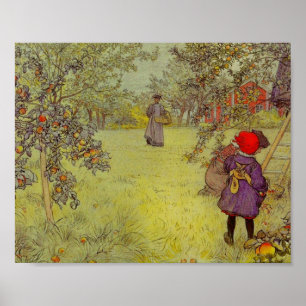 Apple fruktträdgårdskörd poster