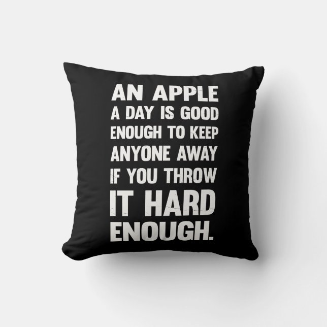 Apple-funny-citat. | Sarkastiskt skämt | sarkastis Kudde (Framsida)