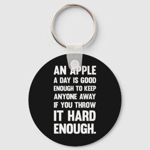 Apple-funny-citat. Sarkastiskt skämt sarkastis Nyckelring