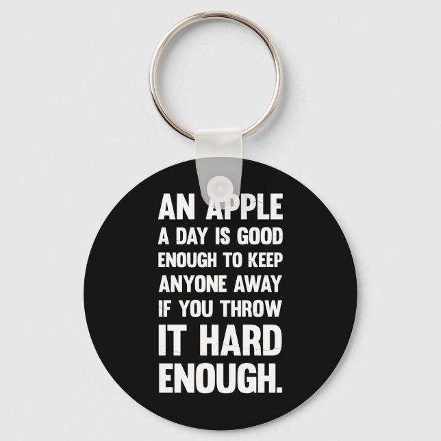 Apple-funny-citat. | Sarkastiskt skämt | sarkastis Nyckelring (Framsida)