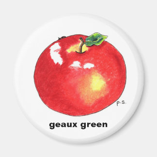 Äpple, geaux-grönt magnet