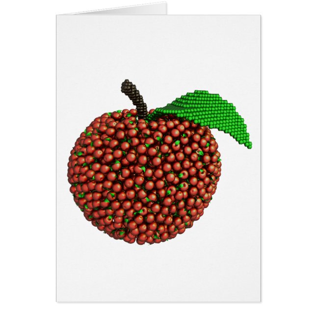 Apple gjorde av äpplen hälsningskort (Framsidan)