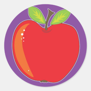 Apple-grafik Runt Klistermärke