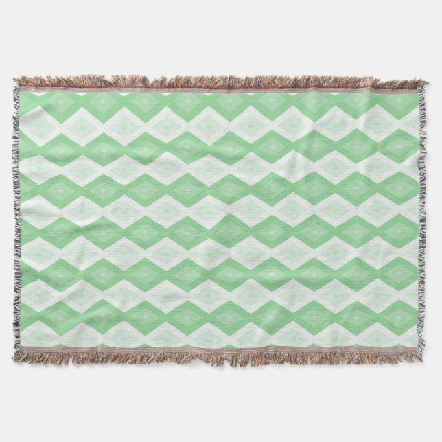Apple green diamond pattern filt (Framsidan)