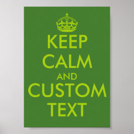 Apple grönt KeepCalm poster | PERSONLIG