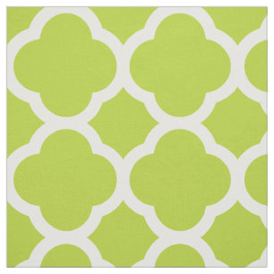 Äpple Grönt Modern Quatrefoil stor Tyg