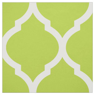 Apple Grönt Moroccan Quatrefoil Large Tyg