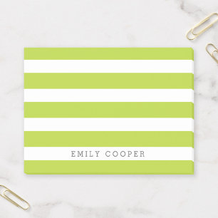 Apple Grönt och White Classic Rand Monogram Post-it Block