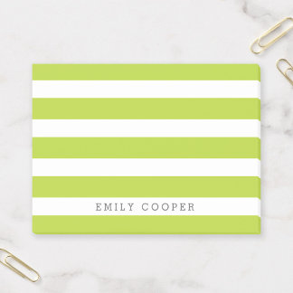 Apple Grönt och White Classic Rand Monogram Post-it Block