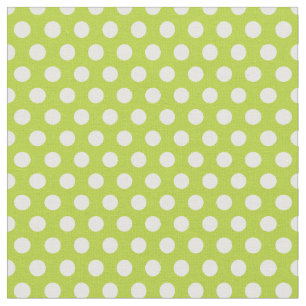 Apple Grönt Polka dots Tyg