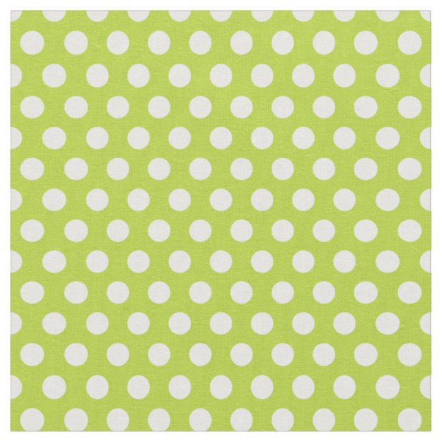 Apple Grönt Polka dots Tyg (Närbild)