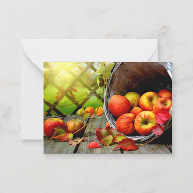 Apple Harvest Anteckningskort (Framsida)