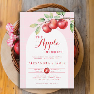 Apple Harvest Boho Arch Coed Fall Chic Girl Shower Inbjudningar
