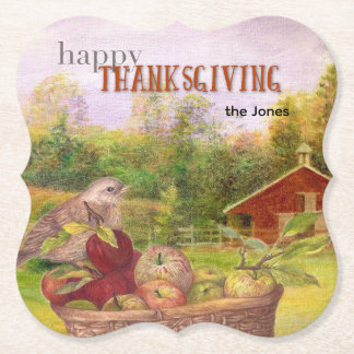 Apple Harvest Happy thanksgiving Underlägg Papper