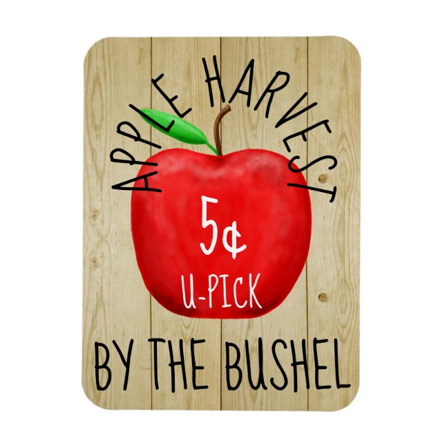 Apple Harvest Vintage Sign Magnet (Vertikal)