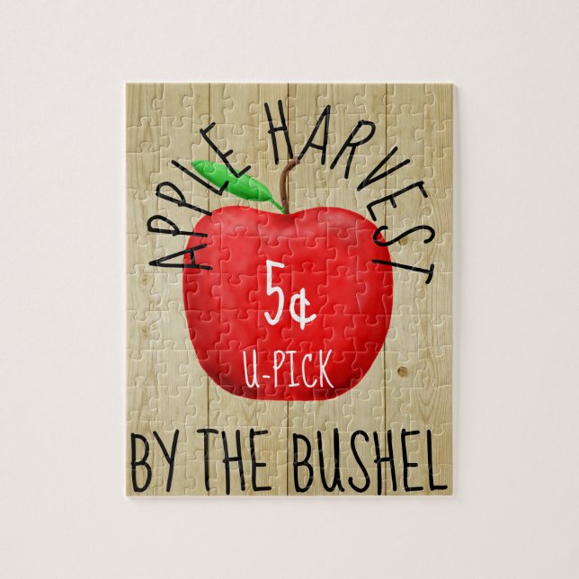 Apple Harvest Vintage Sign Pussel (Vertikal)